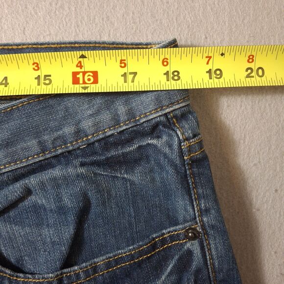 Banana Republic Jeans Mens 36x32 Blue Denim Relaxed Fit Straight Leg Casual - Picture 6 of 12